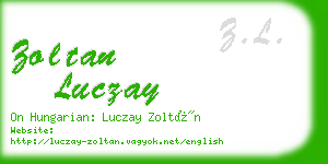 zoltan luczay business card